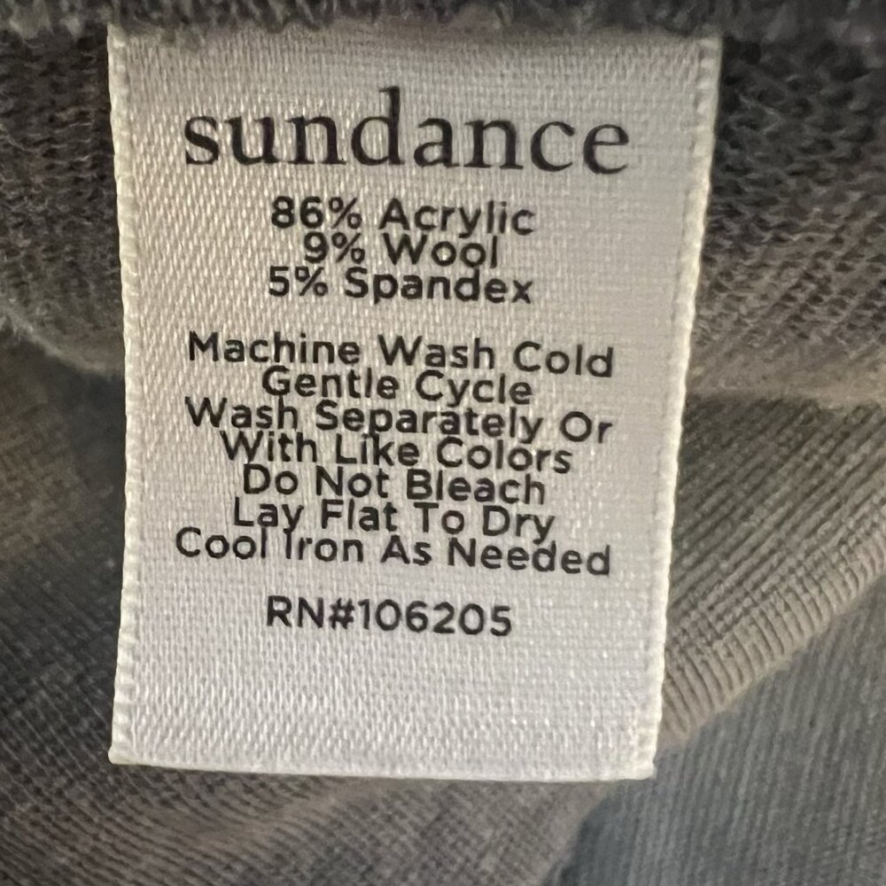 Sundance Women Spring Street Blazer Jacket Size Medium Wool Blend Stretch Gray - Picture 7 of 7